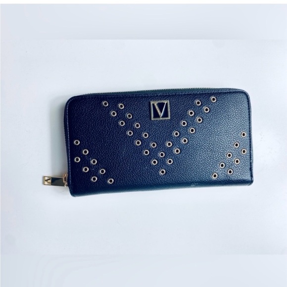 VS black large bi-fold full zip gold grommet wallet size large - Picture 13 of 13